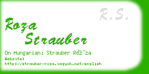 roza strauber business card